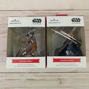 Hallmark Ornaments Star Wars Collection Ahsoka Tano & Sabine Wren NEW